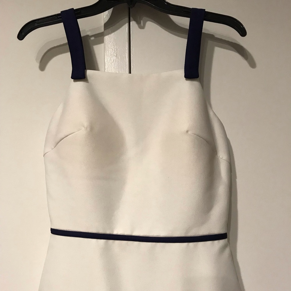 One of a Kind white and blue dress - Picture 2 of 7